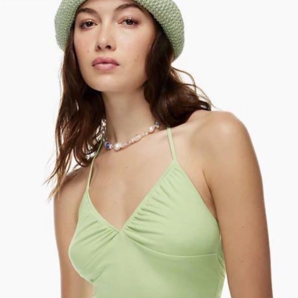 Aritzia Sunday Best Polly Halter Top PURPLE - Picture 5 of 5